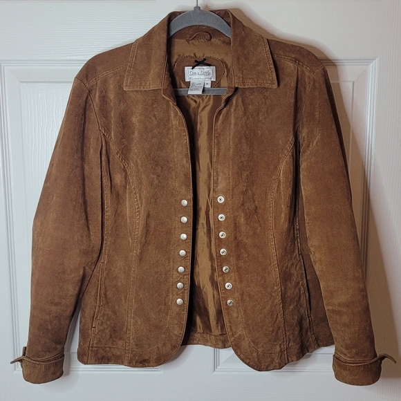 Live a Little Jackets & Coats Live A Little Brown Suede Leather